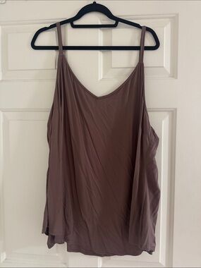 torrid Mauve Brown V-Neck Lightweight Drapey Cami